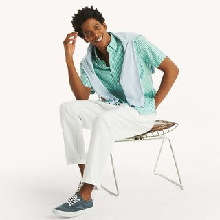 Nautica Striped Short-Sleeve Seersucker Shirt