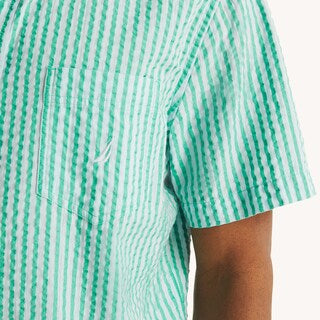 Nautica Striped Short-Sleeve Seersucker Shirt