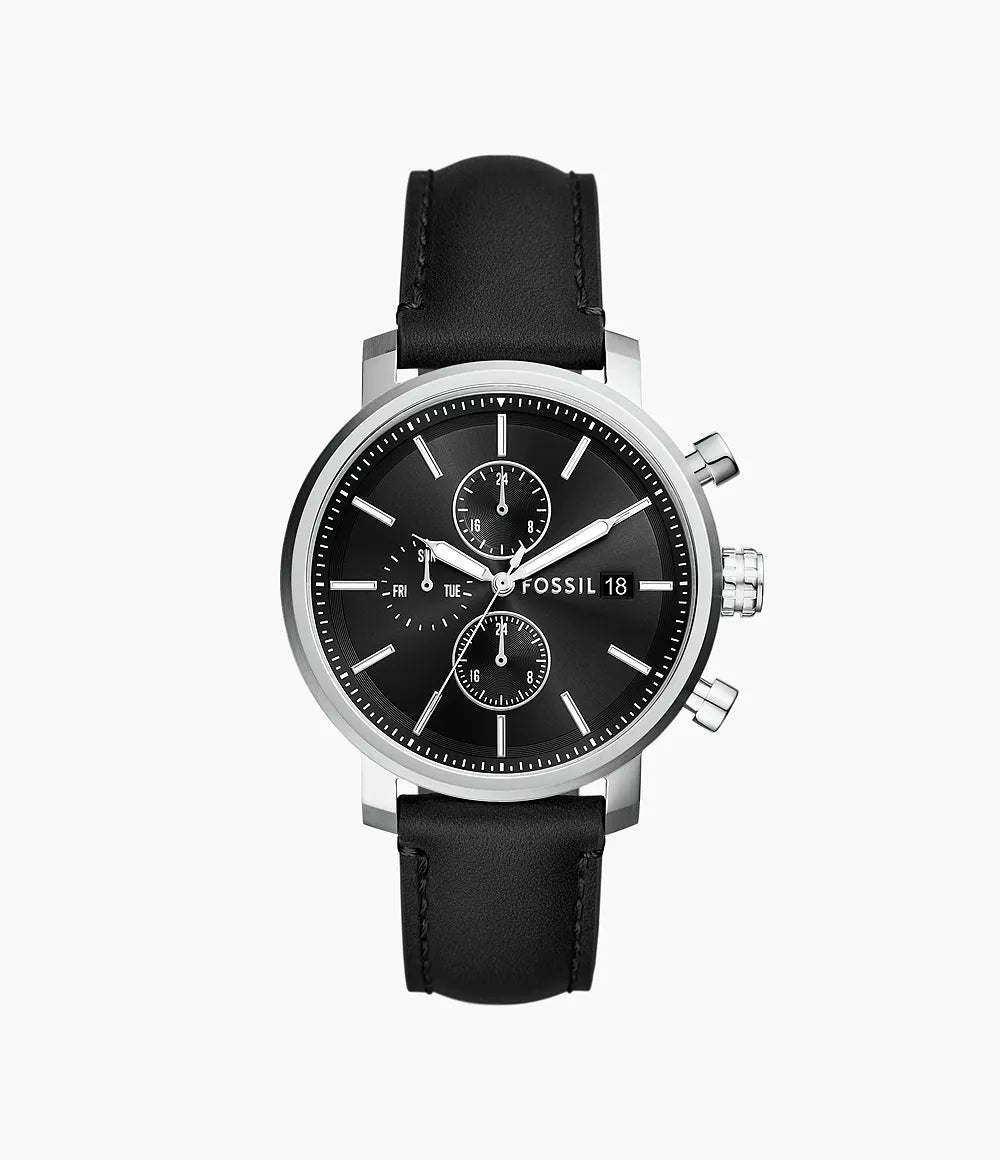 Fossil Rhett Multifunction Brown LiteHide Leather Watch