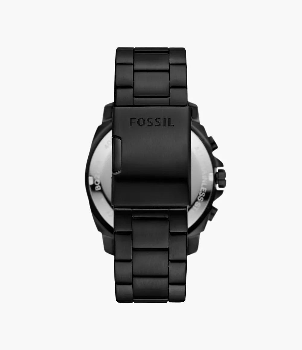 Fossil Privateer Chronograph Black Stainless Steel Watch