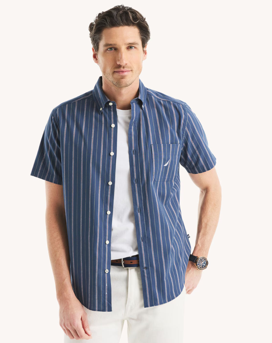 Náutica Striped Oxford Short-Sleeve Shirt