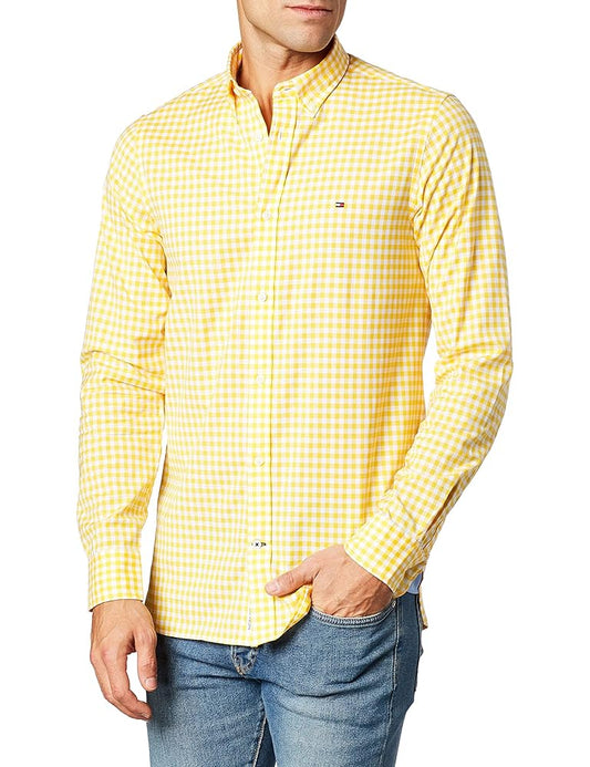 Tommy Hilfiger Men's Slim Natural Soft Gingham Shirt T