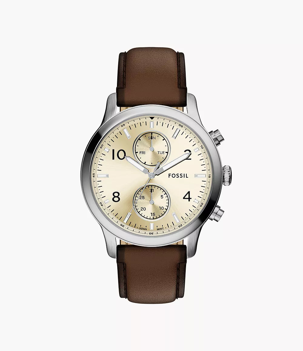 Fossil Bennett Multifunction Brown Leather Watch