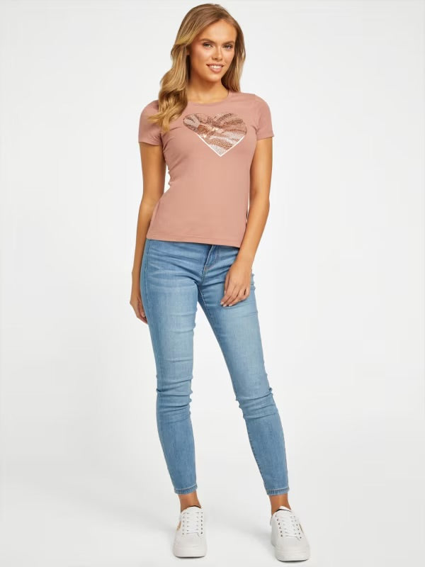 Guess Eco Lorna Heart Tee