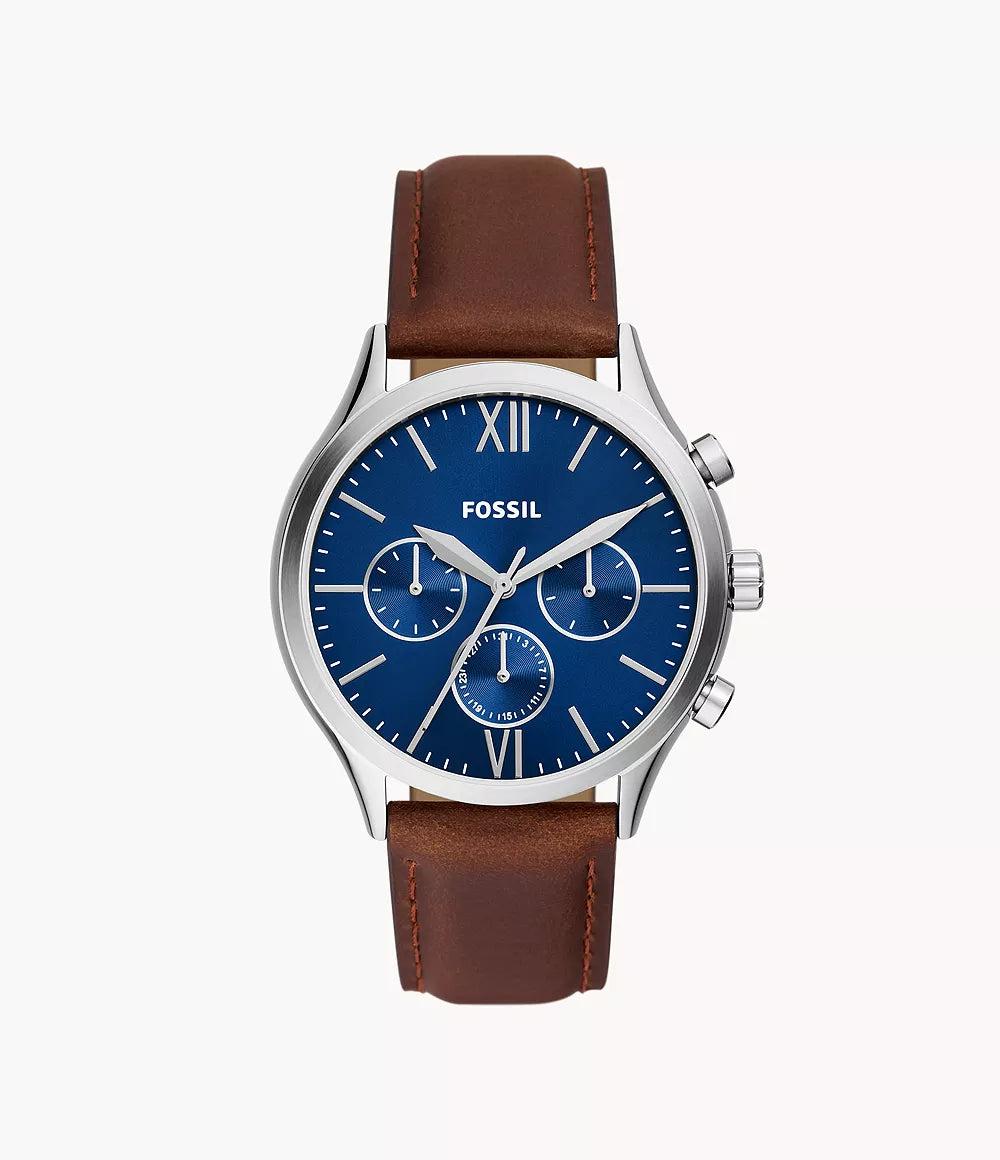 Fossil Fenmore Multifunction Brown Leather Watch