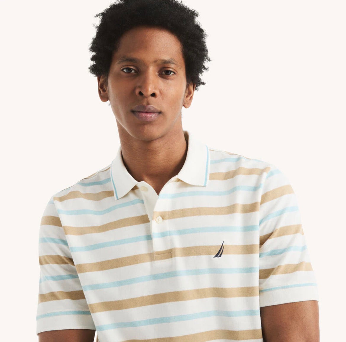 Nautica Classic Fit Striped Polo
