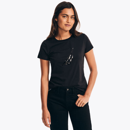 Nautica Sequin Graphic T-Shirt