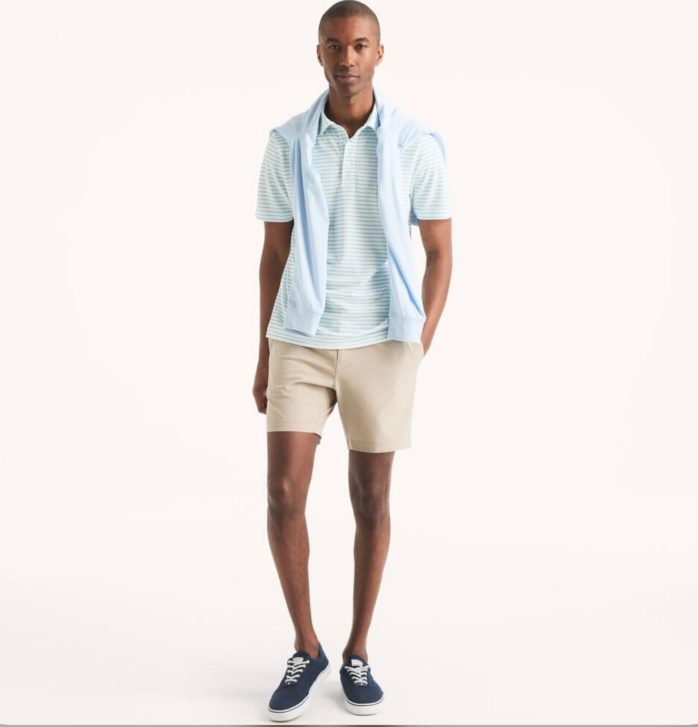 Nautica Navtech Striped Classic Fit Polo