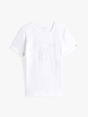 Tommy Hilfiger-Embroidered Tonal Monogram Logo T-Shirt