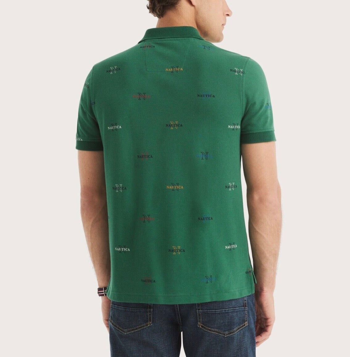 Nautica Classic Fit Printed Polo