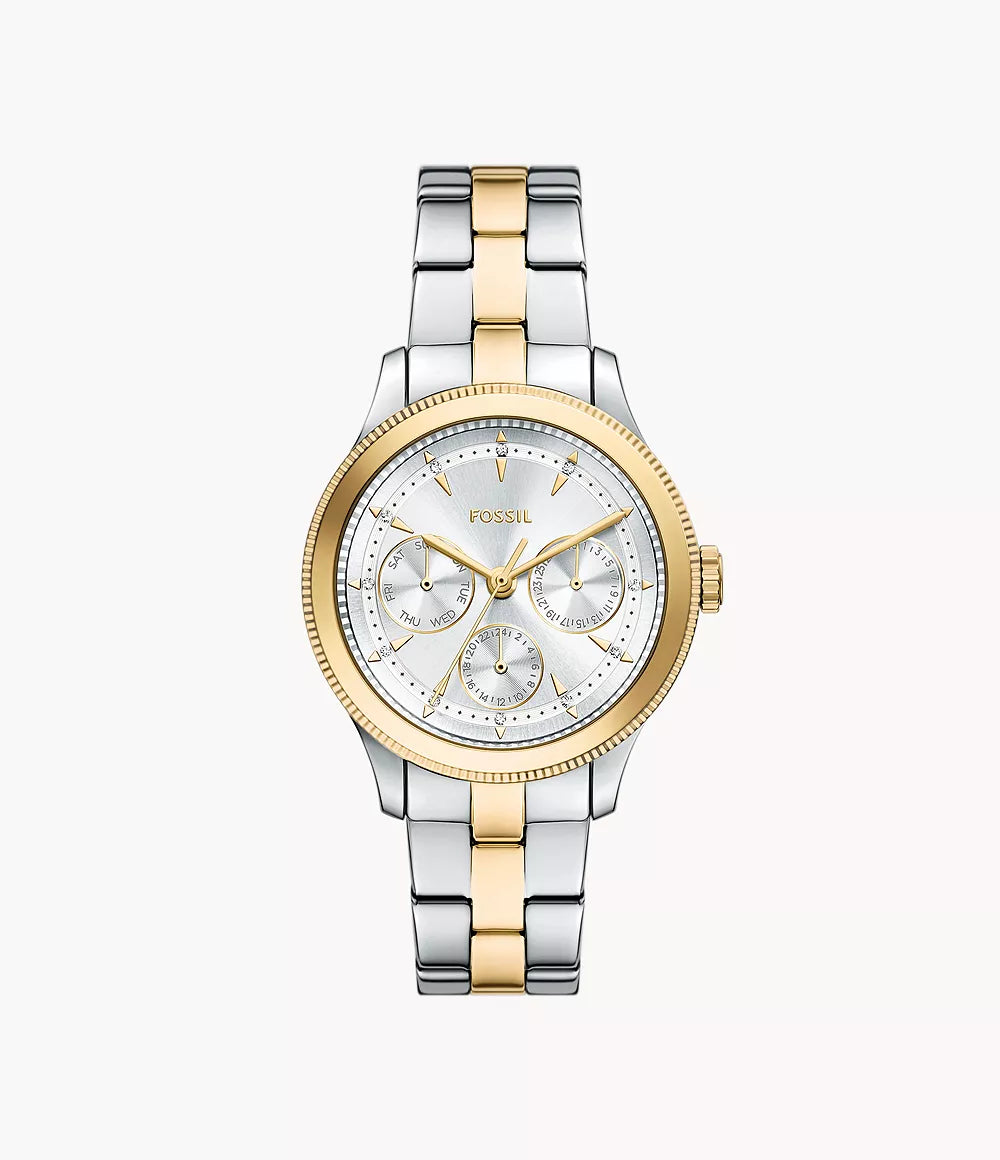 Brynn Multifunction Two-Tone Stainless Steel Watch