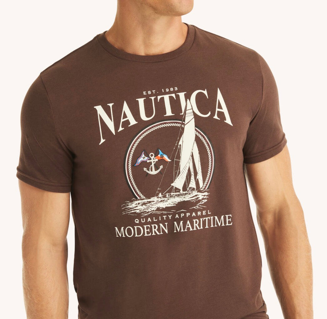 Nautica Modern Maritime Graphic T-Shirt