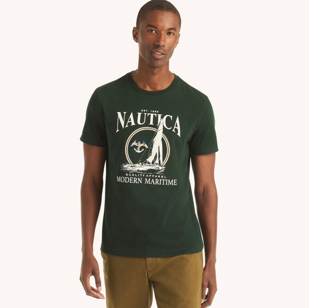 Nautica Modern Maritime Graphic T-Shirt