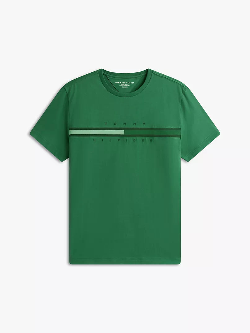 Tommy Hilfiger-Tonal Flag Logo T-Shirt