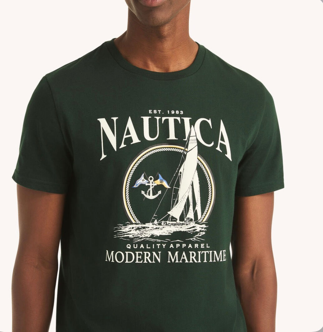 Nautica Modern Maritime Graphic T-Shirt