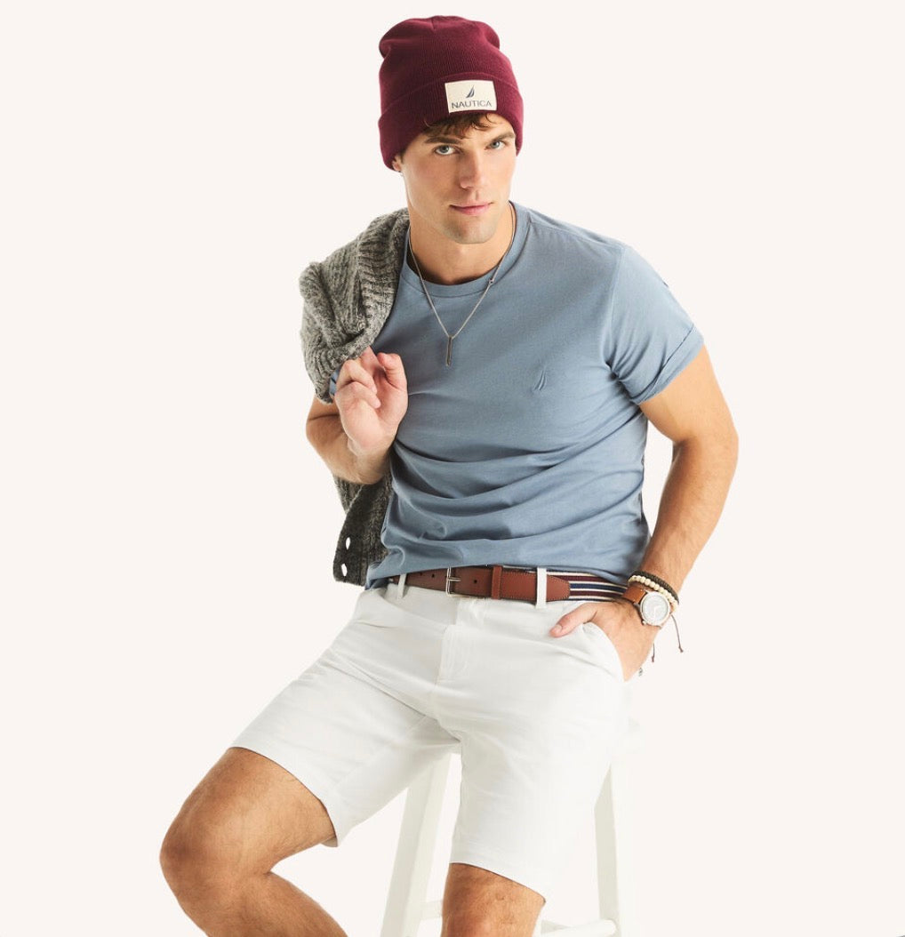 Nautica Heathered Crewneck T-Shirt