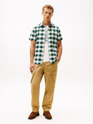 Tommy Hilfiger-Regular Fit Check Stretch Oxford Shirt