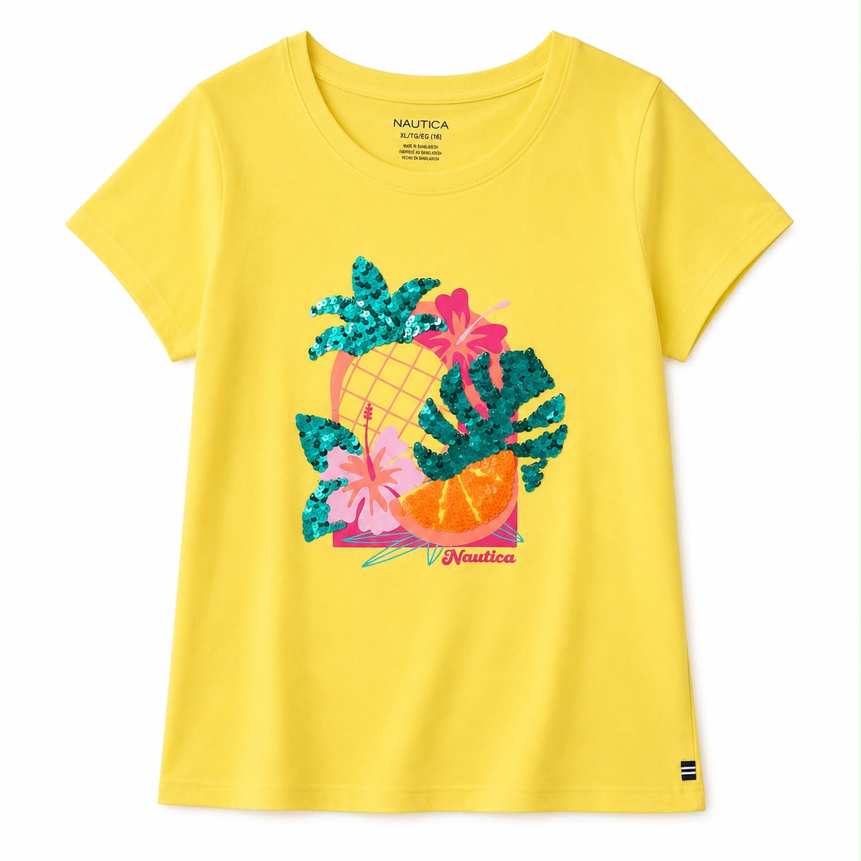 Nautica Girls' Fruit Flowers T-Shirt