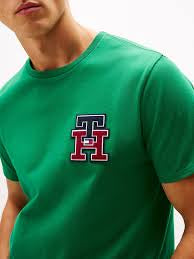 Tommy Hilfiger-Textured Monogram Logo T-Shirt
