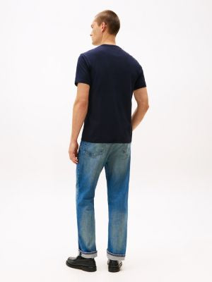 Tommy Hilfiger-Hilfiger Logo Cotton Interlock T-Shirt