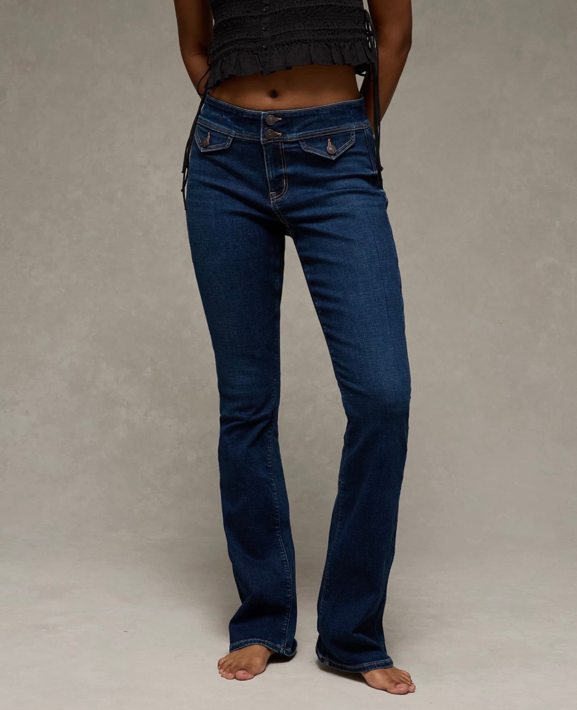 American Eagle AE Next Level Low-Rise Kick Bootcut Jean