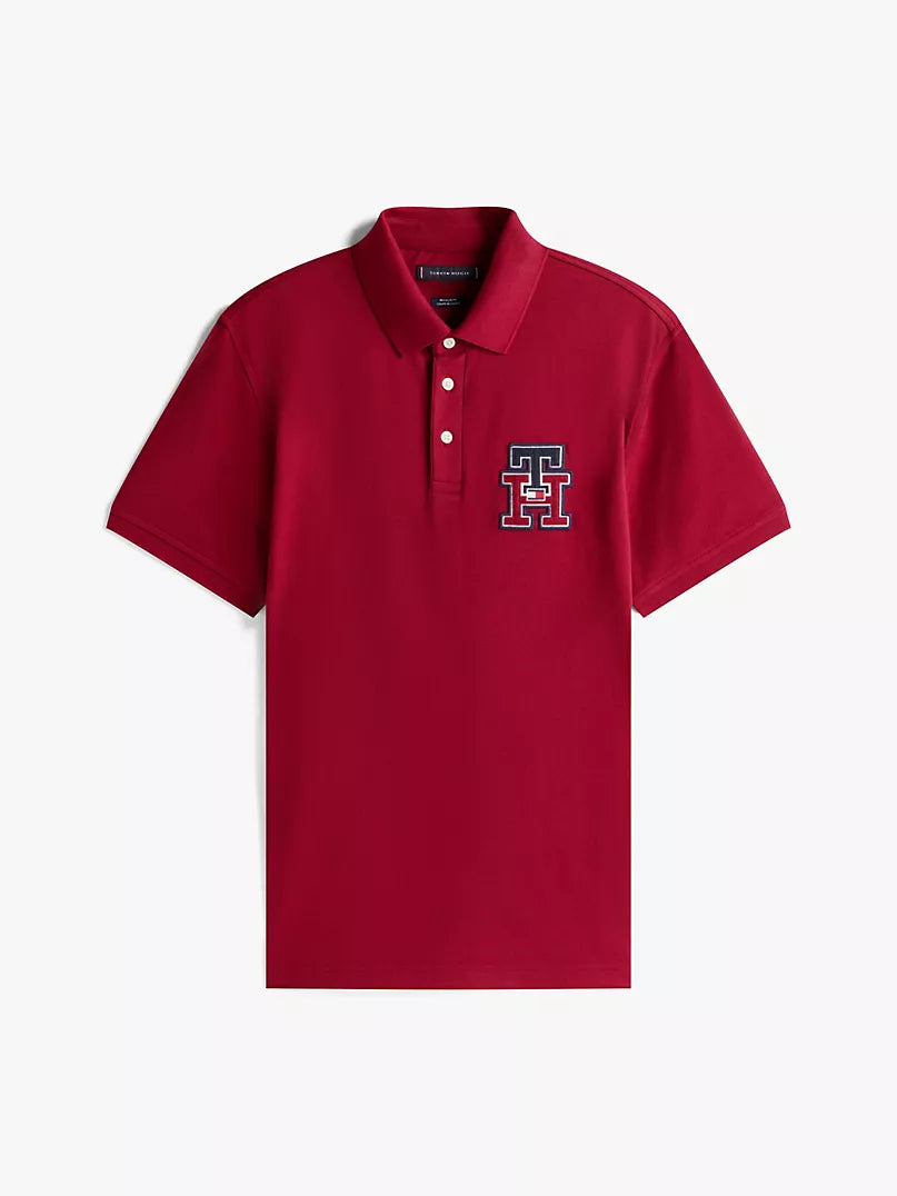 Tommy Hilfiger-Regular Fit Textured Monogram Polo