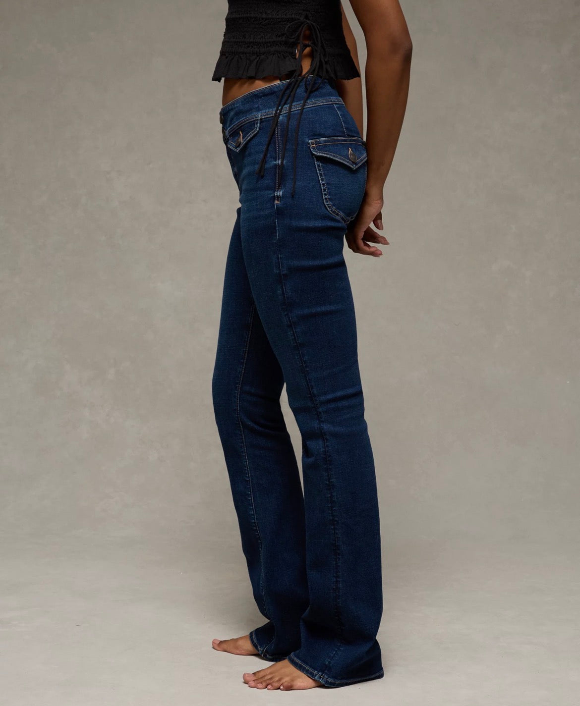 American Eagle AE Next Level Low-Rise Kick Bootcut Jean