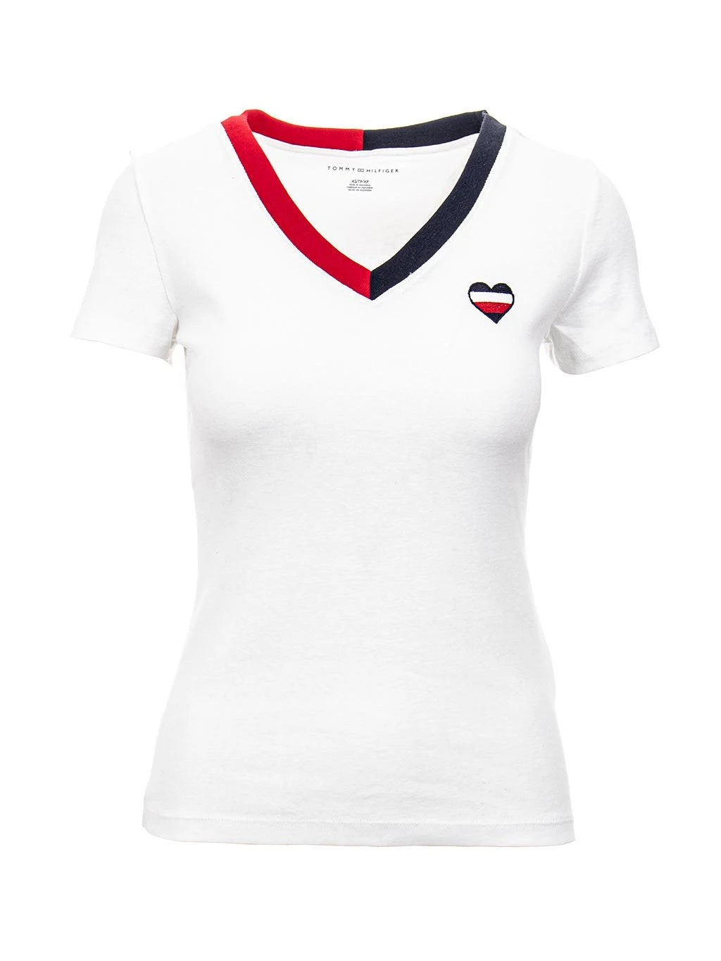 Tommy Hilfiger V Neck Heart Shirt