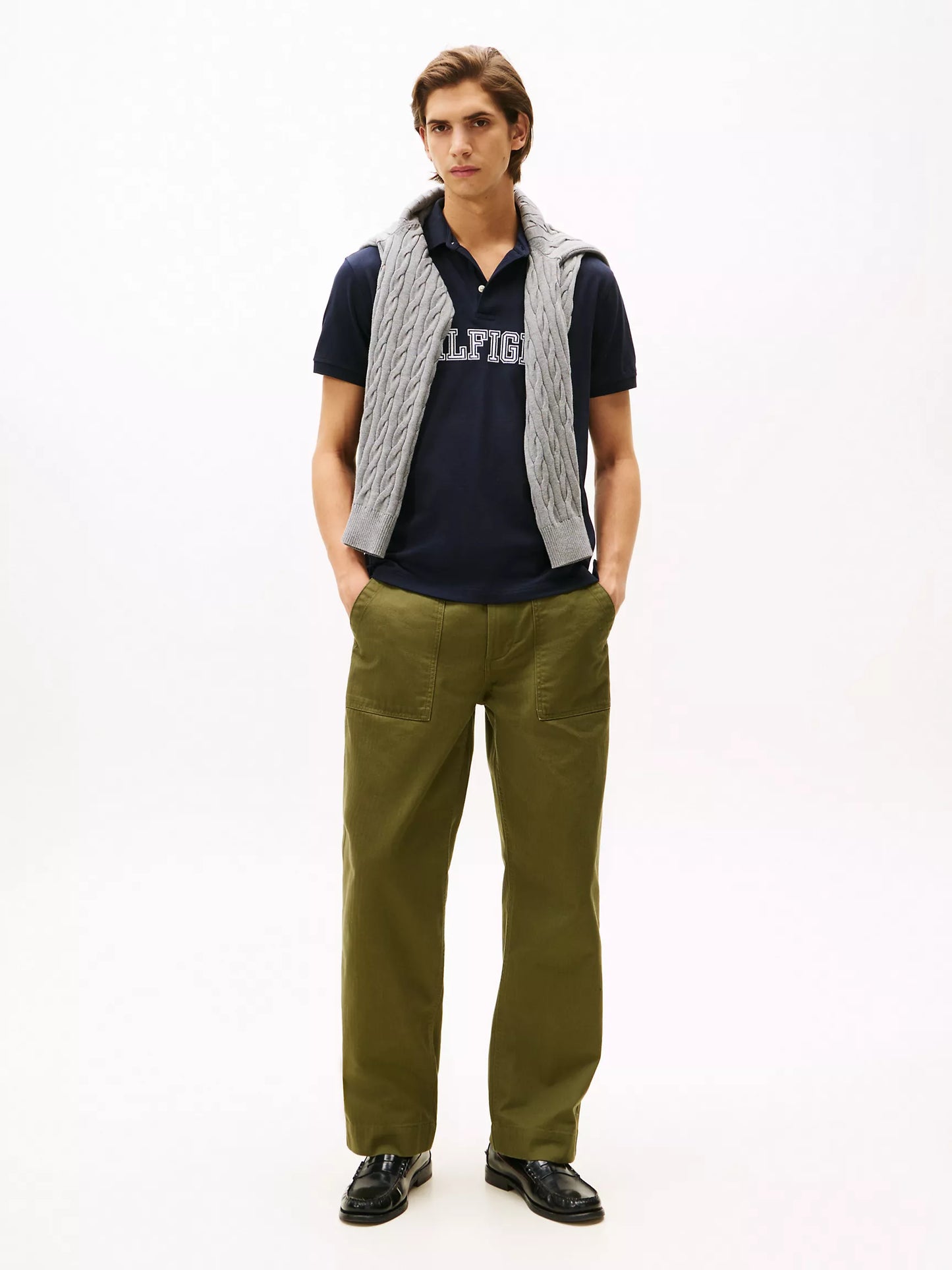 Tommy Hilfiger-Regular Fit Hilfiger Logo Polo