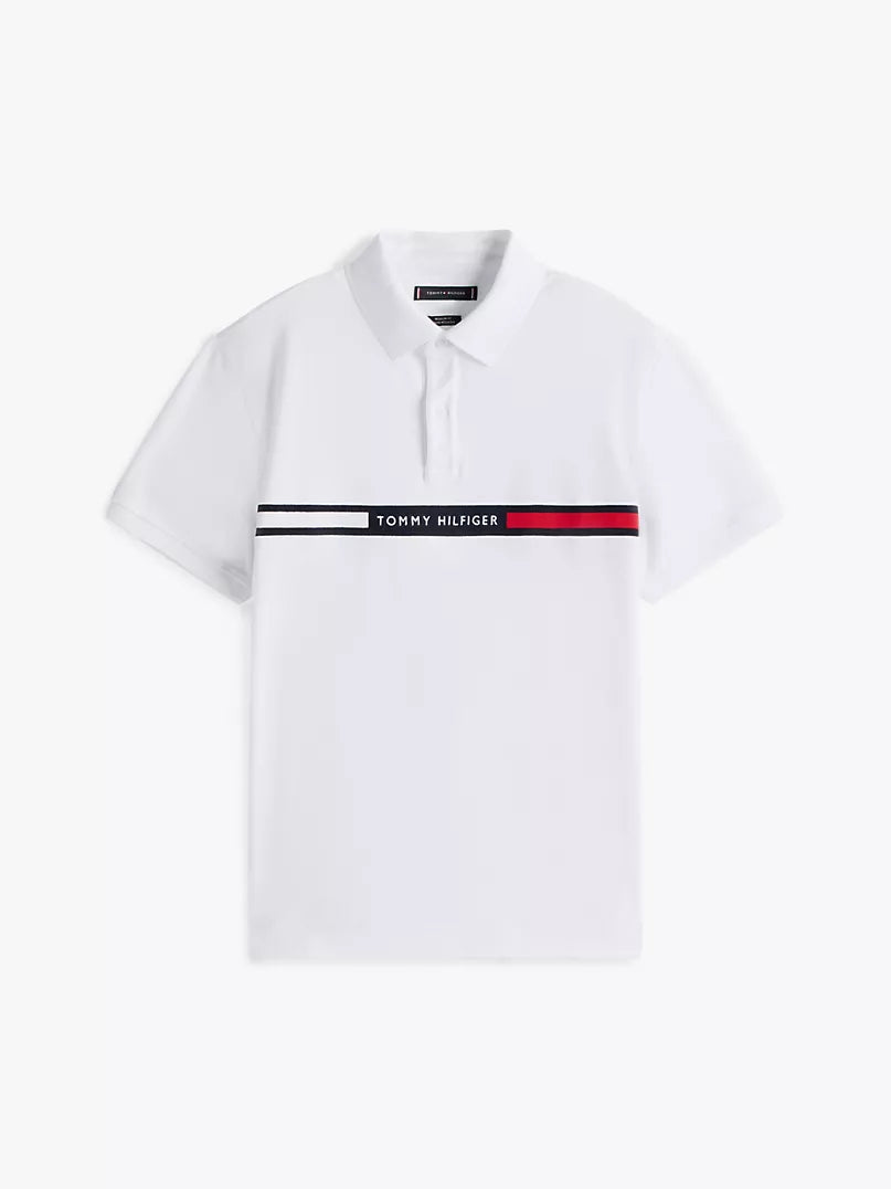 Tommy Hilfiger-Regular Fit Embroidered Stripe Polo