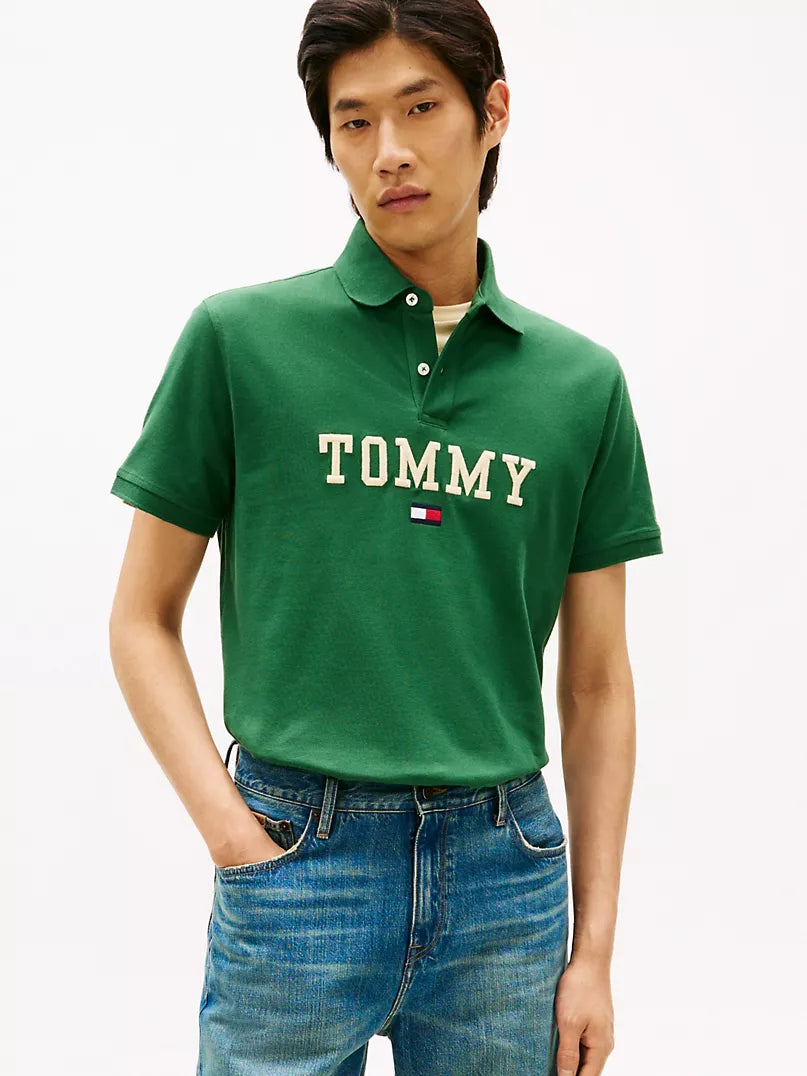 Tommy Hilfiger-Regular Fit Monotype Tommy Logo Polo