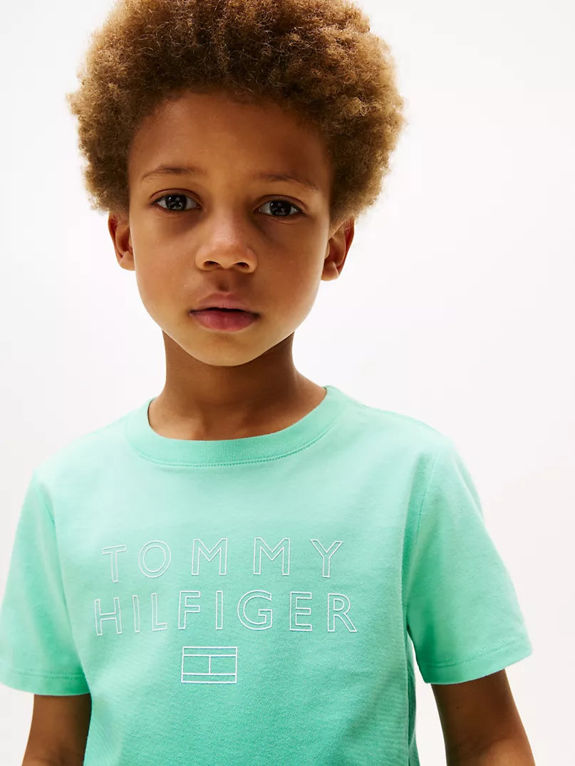 Tommy Hilfiger-Kids' Ombre Hilfiger Logo T-Shirt