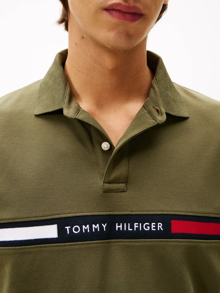 Tommy Hilfiger-Regular Fit Embroidered Stripe Polo