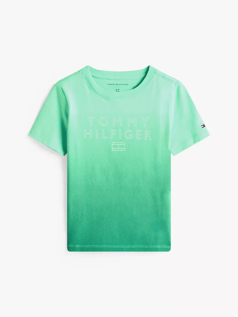 Tommy Hilfiger-Kids' Ombre Hilfiger Logo T-Shirt