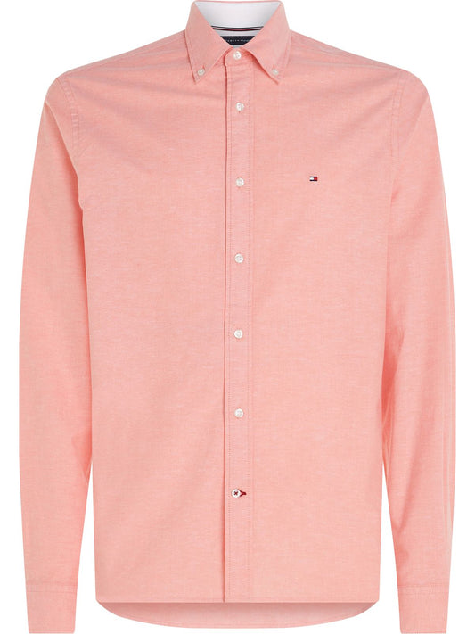 Tommy Hilfiger-Camisa de corte regular con logo bordado