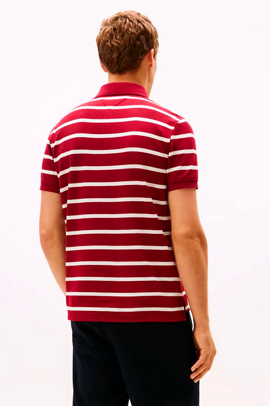Tommy Hilfiger-Regular Fit Stripe Wicking Polo