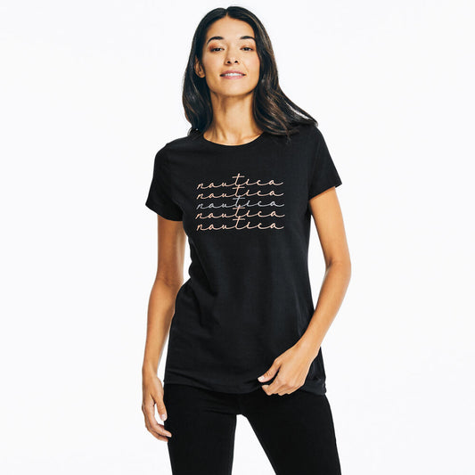 Nautica Glitter Graphic T-Shirt