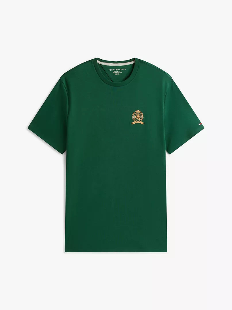 Tommy Hilfiger-Embroidered Crest Logo T-Shirt