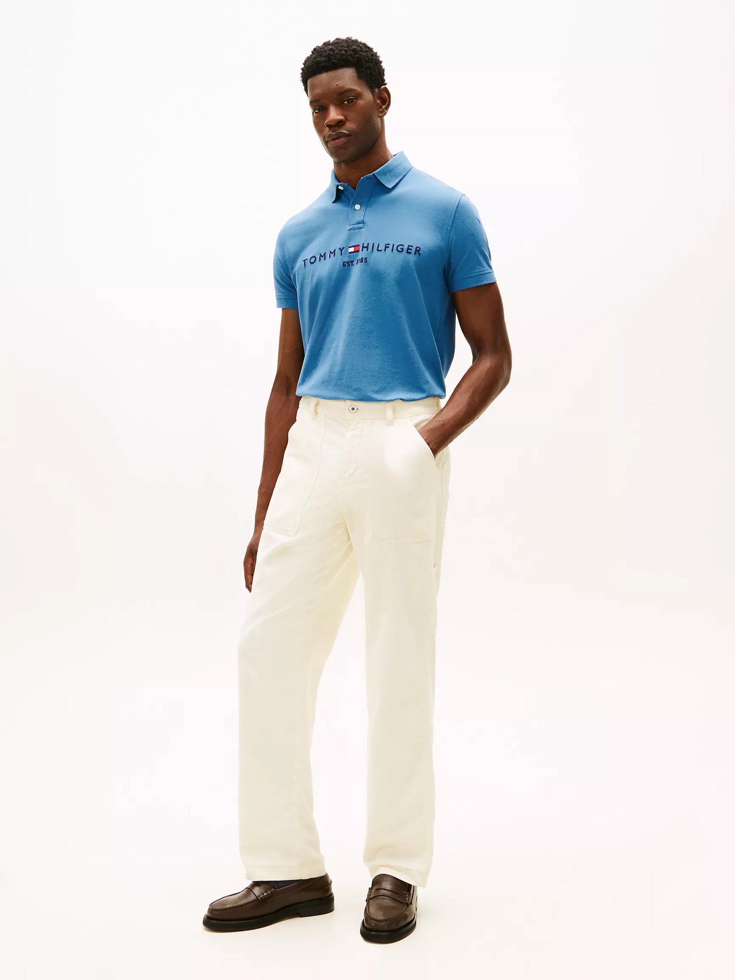 Tommy Hilfiger-Embroidered Tommy Logo Polo