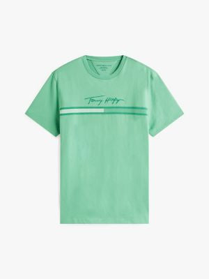 Tommy Hilfiger-Tonal Signature Flag Logo T-Shirt