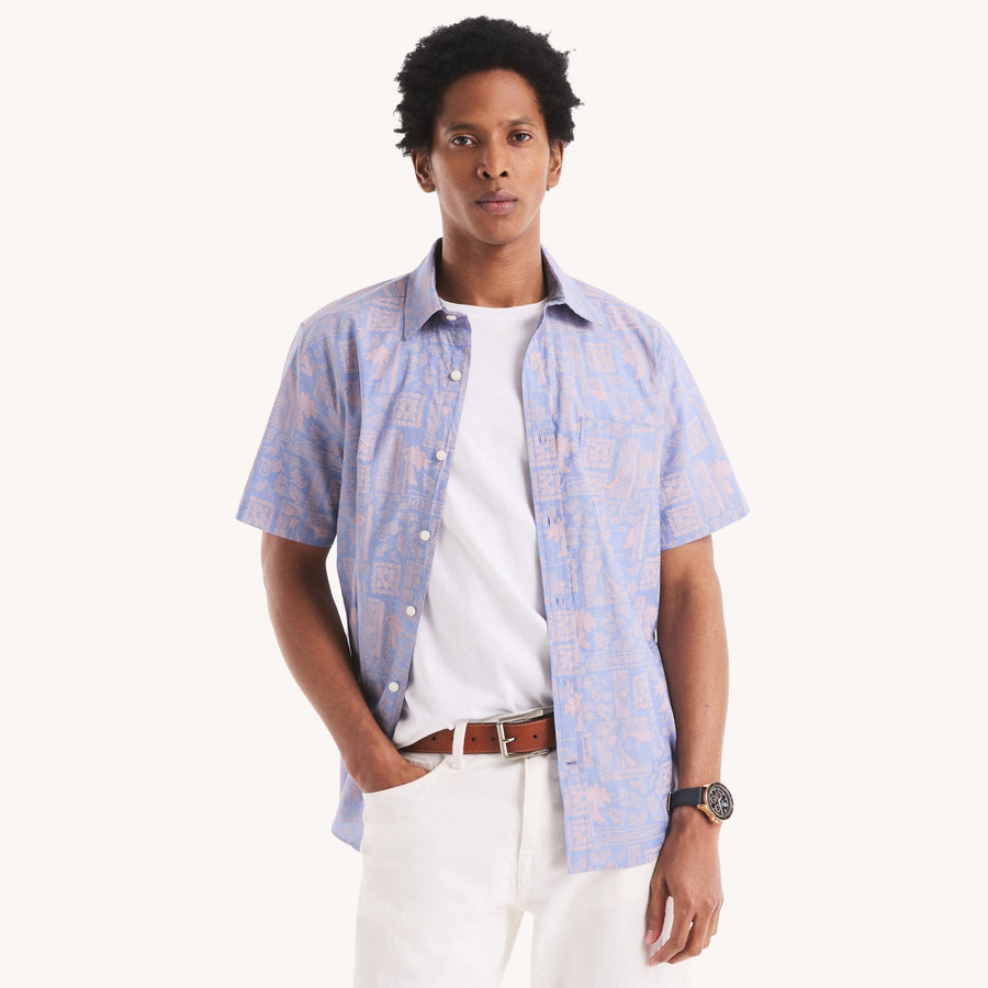 NAUTICA-CAMISA M/C DE HOMBRE