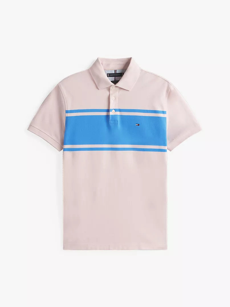 Tommy Hilfiger-Slim Fit Block Stripe Polo