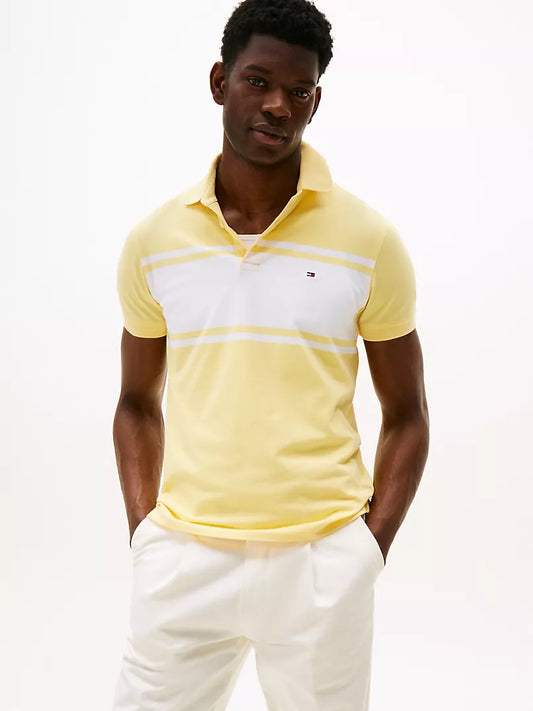 Tommy Hilfiger-Slim Fit Block Stripe Polo