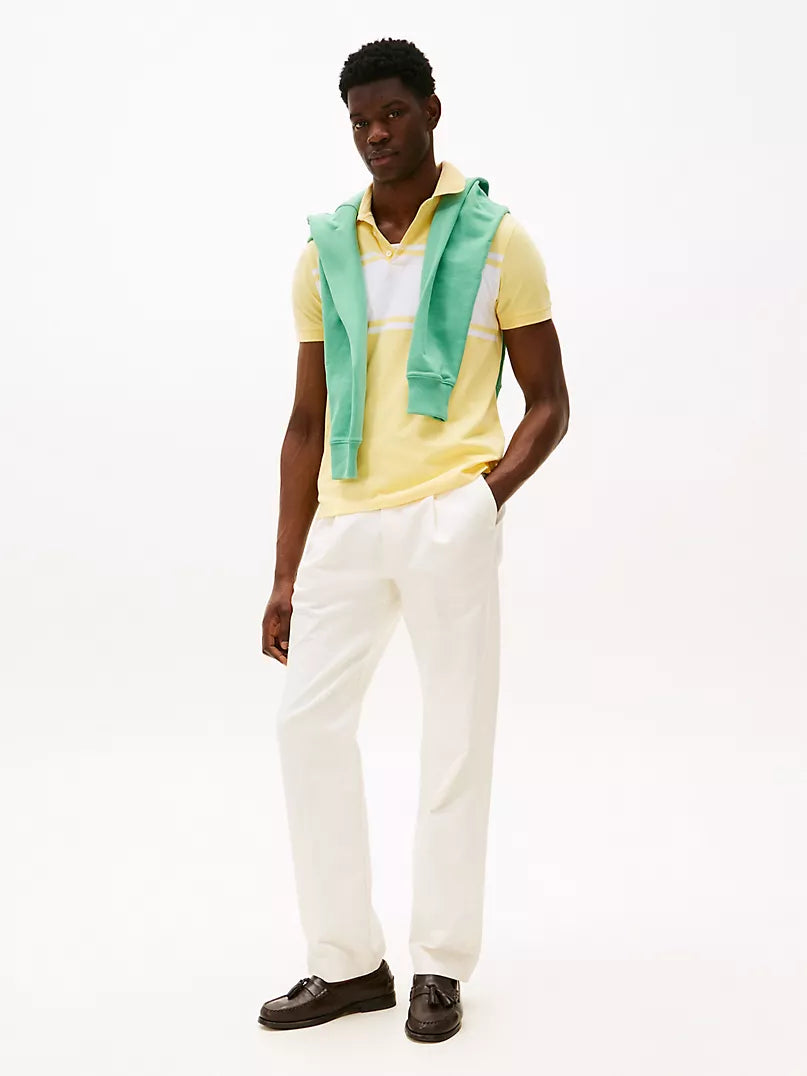 Tommy Hilfiger-Slim Fit Block Stripe Polo