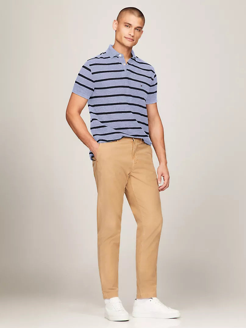 Tommy Hilfiger-Regular Fit Stripe Wicking Polo