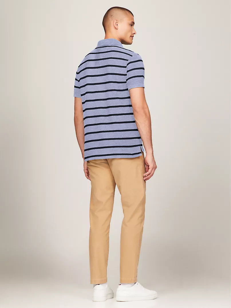 Tommy Hilfiger-Regular Fit Stripe Wicking Polo
