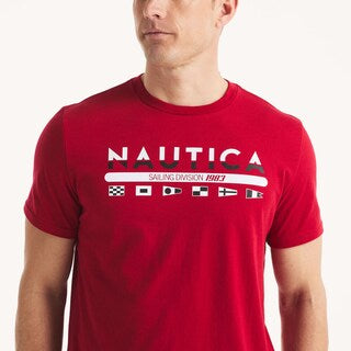 Náutica-heritage logo graphic t-shirt
