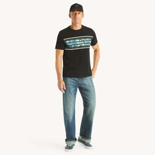 Náutica-ocean waves graphic t-shirt