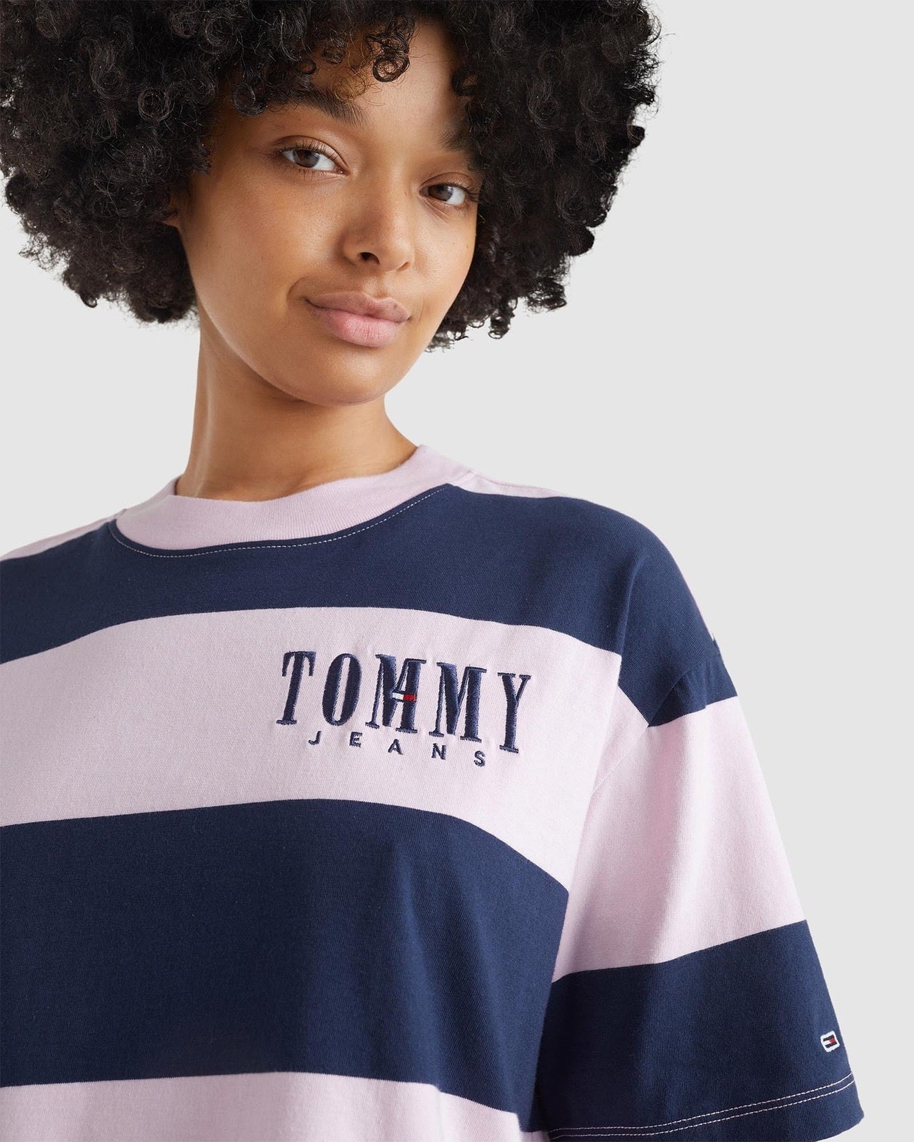 Tommy Hilfiger Oversized Crop Authentic 2 Stripe