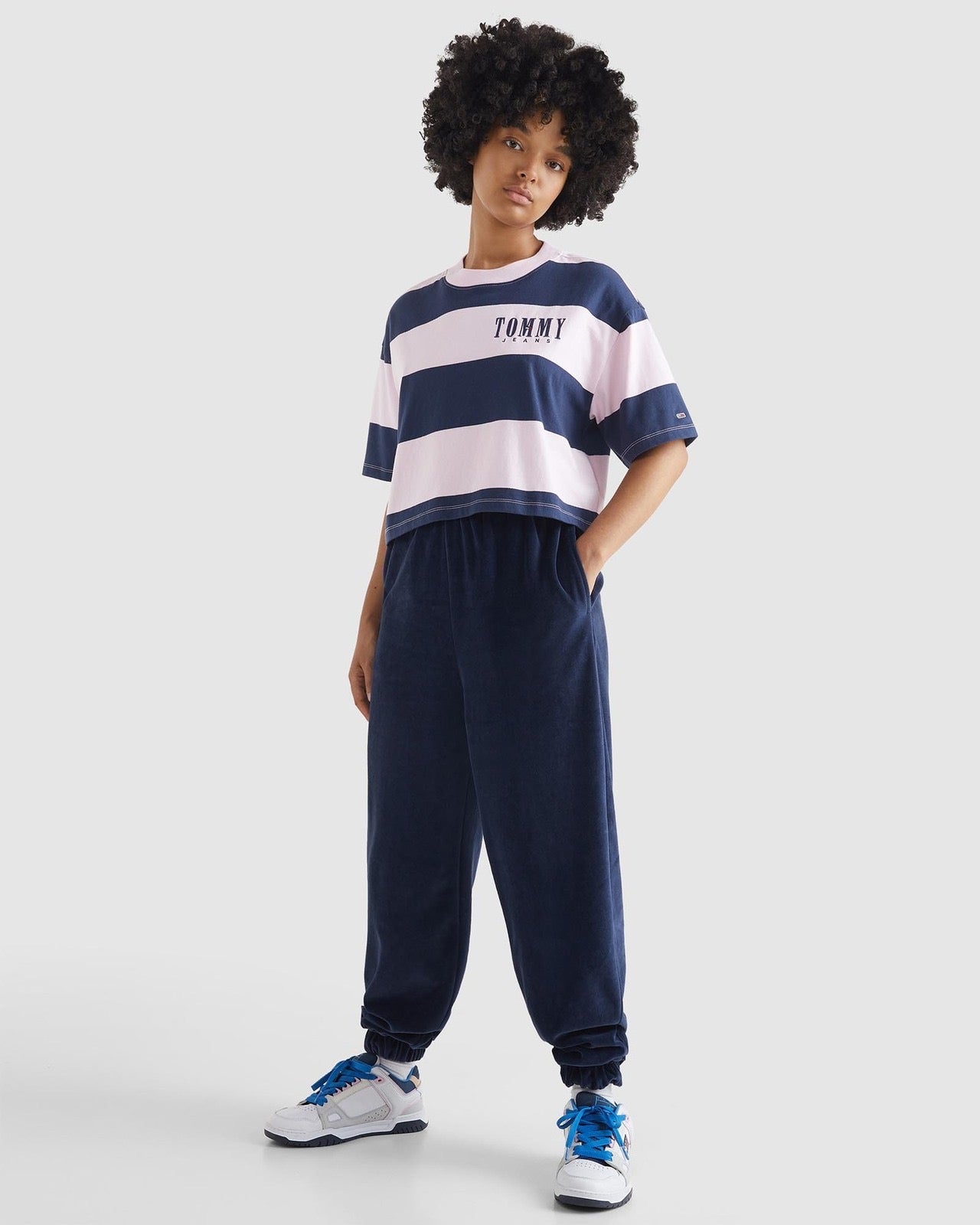 Tommy Hilfiger Oversized Crop Authentic 2 Stripe